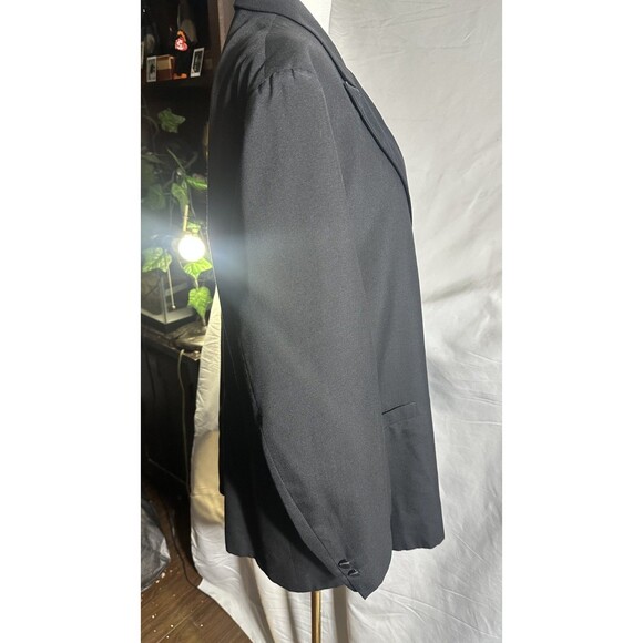 Brooks Brothers Vintage 50s Tuxedo Wool Silk Black Jacket Blazer 46 Reg USA - Picture 5 of 5